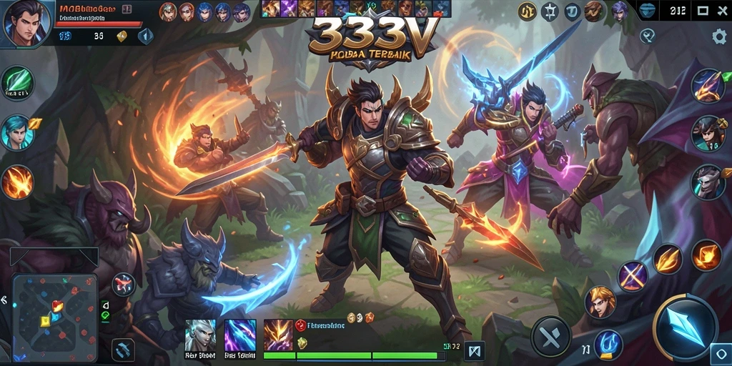 Tampilan gameplay yang seru dan penuh aksi di 333V.