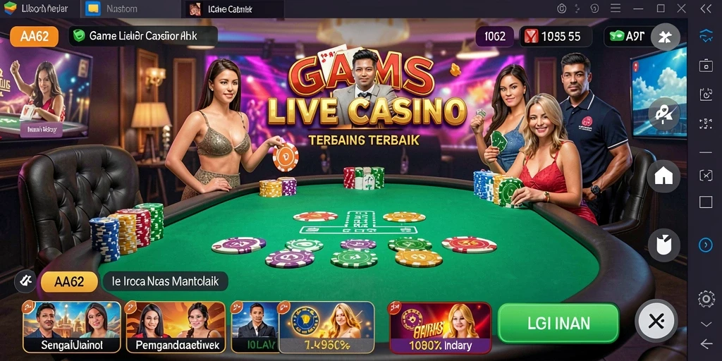 Tampilan gameplay <strong>AA62</strong> saat bermain Live Casino yang seru.