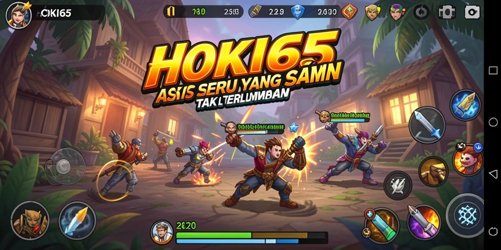 Tangkapan layar dari gameplay seru HOKI65 yang menampilkan pertarungan intens.