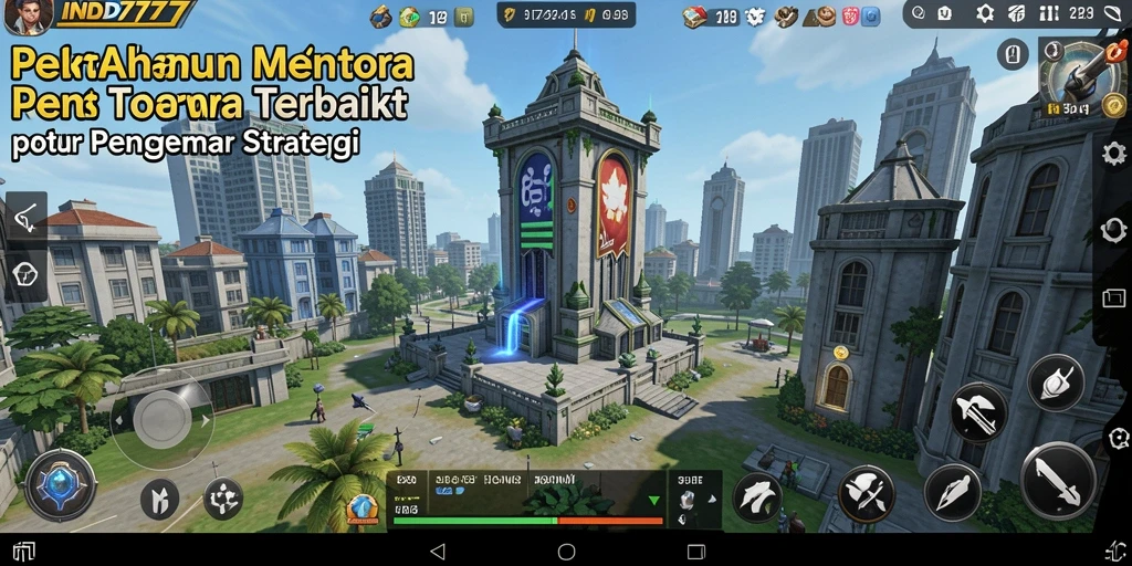 Tampilan gameplay seru dari <strong>IND777</strong> yang penuh strategi Tower Defense.