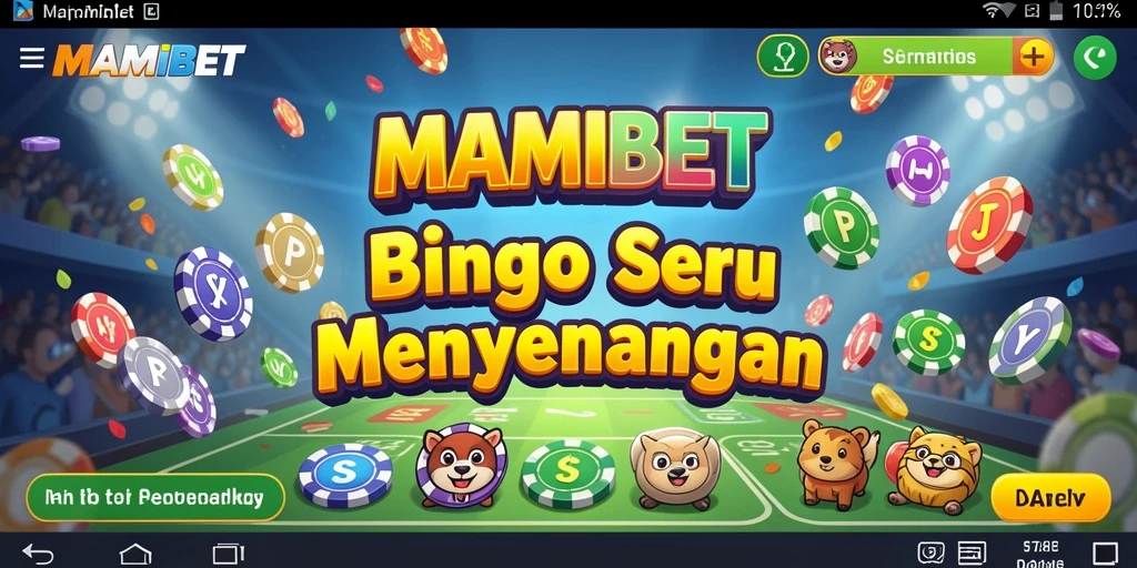 Tampilan gameplay MAMIBET yang seru dengan interaksi Bingo.
