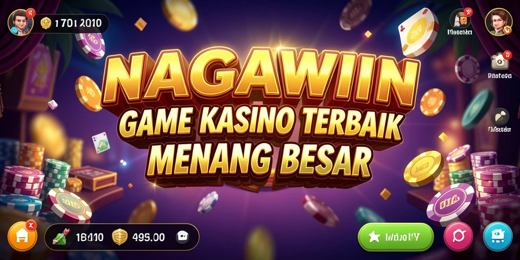 Screenshot utama NAGAWIN menampilkan gameplay Kasino yang mendebarkan.