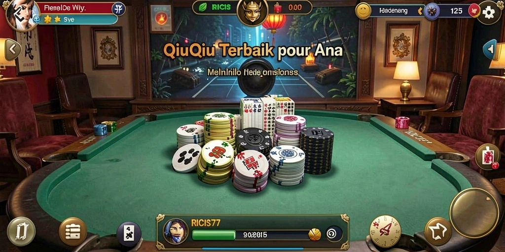Screenshot gameplay QiuQiu RICIS77 yang seru dan menarik.